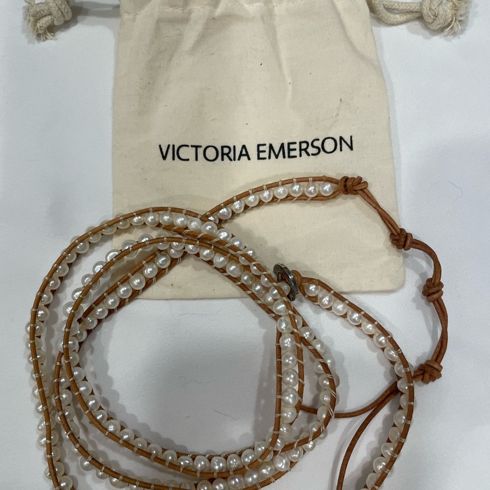 34” Victoria Emerson Pearl Wrap Bracelet